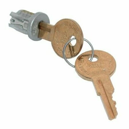 COMPX TIMBERLINE Timberline Lock Plug Satin Nickel Keyed Alike Key Number 104 LP-700-104TA
